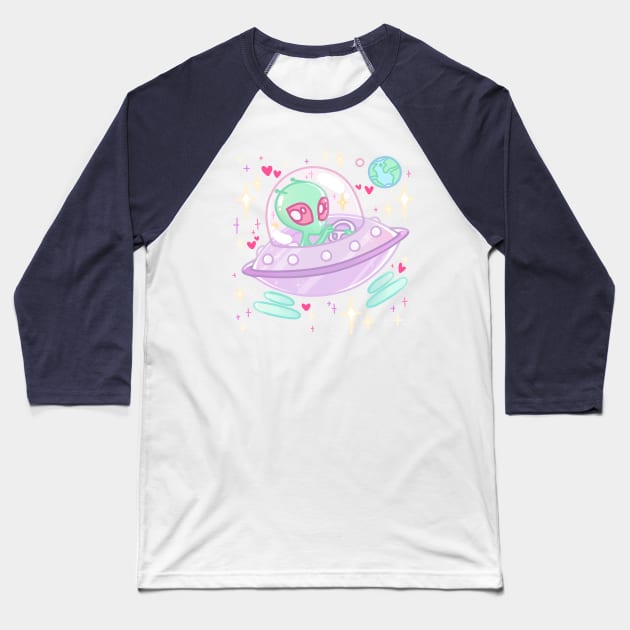 Space Trip Baseball T-Shirt by bekkie